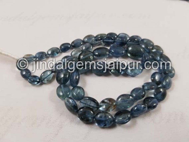 Santa Maria Aquamarine Deep Smooth Oval Beads